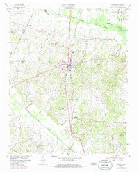 Bradford Tennessee Historical topographic map, 1:24000 scale, 7.5 X 7.5 Minute, Year 1954