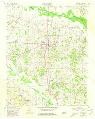 Bradford Tennessee Historical topographic map, 1:24000 scale, 7.5 X 7.5 Minute, Year 1954