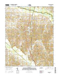 Bradford Tennessee Current topographic map, 1:24000 scale, 7.5 X 7.5 Minute, Year 2016