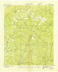 Brayton Tennessee Historical topographic map, 1:24000 scale, 7.5 X 7.5 Minute, Year 1935
