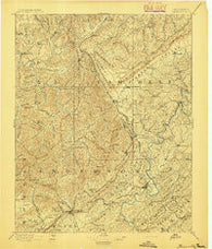Briceville Tennessee Historical topographic map, 1:125000 scale, 30 X 30 Minute, Year 1895
