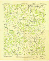 Brick Church Tennessee Historical topographic map, 1:24000 scale, 7.5 X 7.5 Minute, Year 1936