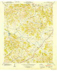 Brick Church Tennessee Historical topographic map, 1:24000 scale, 7.5 X 7.5 Minute, Year 1949