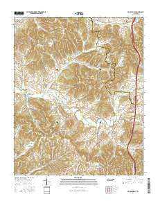 Brick Church Tennessee Current topographic map, 1:24000 scale, 7.5 X 7.5 Minute, Year 2016