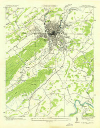 Bristol Tennessee Historical topographic map, 1:24000 scale, 7.5 X 7.5 Minute, Year 1934