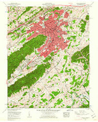 Bristol Tennessee Historical topographic map, 1:24000 scale, 7.5 X 7.5 Minute, Year 1959
