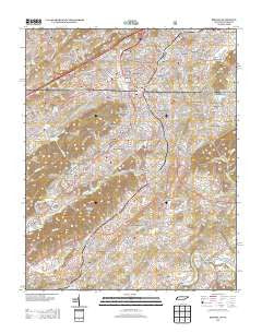 Bristol Tennessee Historical topographic map, 1:24000 scale, 7.5 X 7.5 Minute, Year 2013
