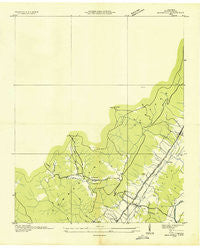 Brockdell Tennessee Historical topographic map, 1:24000 scale, 7.5 X 7.5 Minute, Year 1935