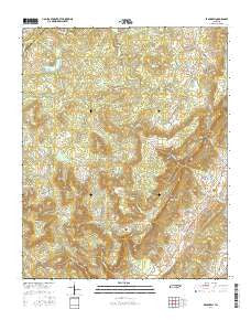 Brockdell Tennessee Current topographic map, 1:24000 scale, 7.5 X 7.5 Minute, Year 2016