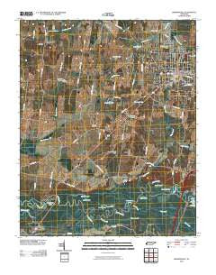 Brownsville Tennessee Historical topographic map, 1:24000 scale, 7.5 X 7.5 Minute, Year 2010