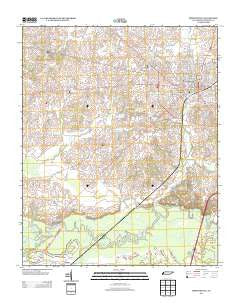 Brownsville Tennessee Historical topographic map, 1:24000 scale, 7.5 X 7.5 Minute, Year 2013