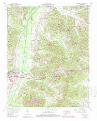 Bruceton Tennessee Historical topographic map, 1:24000 scale, 7.5 X 7.5 Minute, Year 1950