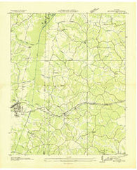 Bruceton Tennessee Historical topographic map, 1:24000 scale, 7.5 X 7.5 Minute, Year 1936