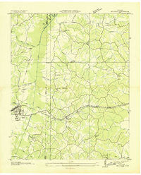 Bruceton Tennessee Historical topographic map, 1:24000 scale, 7.5 X 7.5 Minute, Year 1936