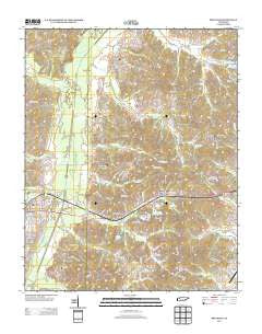 Bruceton Tennessee Historical topographic map, 1:24000 scale, 7.5 X 7.5 Minute, Year 2013