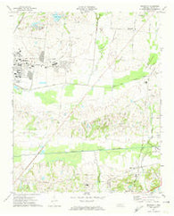 Brunswick Tennessee Historical topographic map, 1:24000 scale, 7.5 X 7.5 Minute, Year 1971