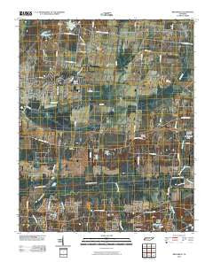 Brunswick Tennessee Historical topographic map, 1:24000 scale, 7.5 X 7.5 Minute, Year 2010