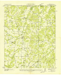 Buchanan Tennessee Historical topographic map, 1:24000 scale, 7.5 X 7.5 Minute, Year 1936