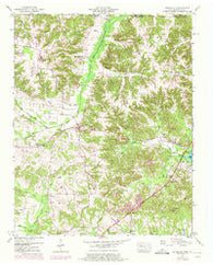 Buchanan Tennessee Historical topographic map, 1:24000 scale, 7.5 X 7.5 Minute, Year 1950