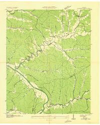 Bucksnort Tennessee Historical topographic map, 1:24000 scale, 7.5 X 7.5 Minute, Year 1936