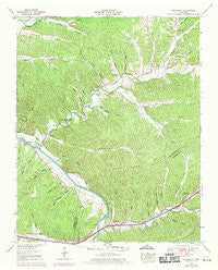 Bucksnort Tennessee Historical topographic map, 1:24000 scale, 7.5 X 7.5 Minute, Year 1952