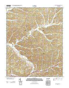 Bucksnort Tennessee Historical topographic map, 1:24000 scale, 7.5 X 7.5 Minute, Year 2013