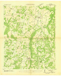 Buena Vista Tennessee Historical topographic map, 1:24000 scale, 7.5 X 7.5 Minute, Year 1936