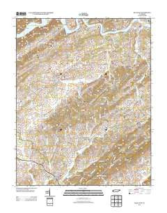 Bulls Gap Tennessee Historical topographic map, 1:24000 scale, 7.5 X 7.5 Minute, Year 2013