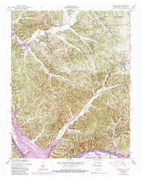 Bumpus Mills Tennessee Historical topographic map, 1:24000 scale, 7.5 X 7.5 Minute, Year 1957