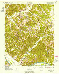 Bumpus Mills Tennessee Historical topographic map, 1:24000 scale, 7.5 X 7.5 Minute, Year 1951