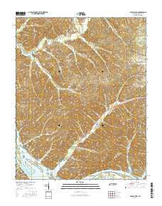 Bumpus Mills Tennessee Current topographic map, 1:24000 scale, 7.5 X 7.5 Minute, Year 2016