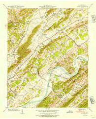 Burem Tennessee Historical topographic map, 1:24000 scale, 7.5 X 7.5 Minute, Year 1939