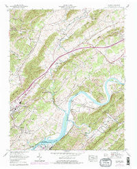 Burem Tennessee Historical topographic map, 1:24000 scale, 7.5 X 7.5 Minute, Year 1961