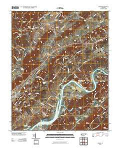 Burem Tennessee Historical topographic map, 1:24000 scale, 7.5 X 7.5 Minute, Year 2010