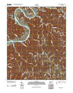 Burristown Tennessee Historical topographic map, 1:24000 scale, 7.5 X 7.5 Minute, Year 2010