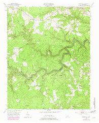 Burrville Tennessee Historical topographic map, 1:24000 scale, 7.5 X 7.5 Minute, Year 1954