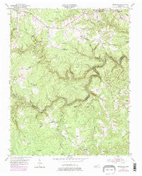 Burrville Tennessee Historical topographic map, 1:24000 scale, 7.5 X 7.5 Minute, Year 1954