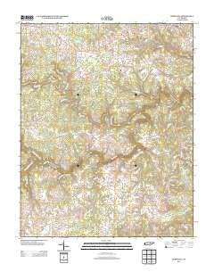 Burrville Tennessee Historical topographic map, 1:24000 scale, 7.5 X 7.5 Minute, Year 2013