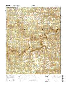 Burrville Tennessee Current topographic map, 1:24000 scale, 7.5 X 7.5 Minute, Year 2016