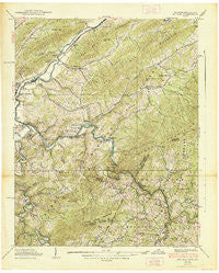 Butler Tennessee Historical topographic map, 1:24000 scale, 7.5 X 7.5 Minute, Year 1938