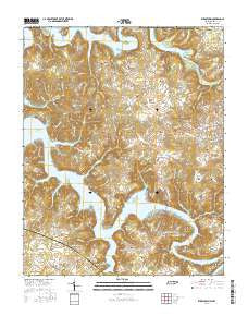 Byrdstown Tennessee Current topographic map, 1:24000 scale, 7.5 X 7.5 Minute, Year 2016