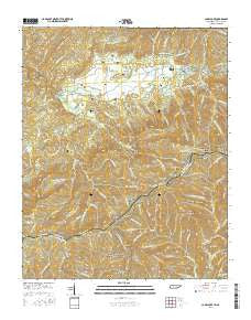 Cades Cove Tennessee Current topographic map, 1:24000 scale, 7.5 X 7.5 Minute, Year 2016