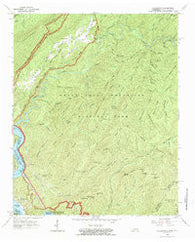 Calderwood Tennessee Historical topographic map, 1:24000 scale, 7.5 X 7.5 Minute, Year 1964