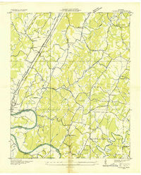 Calhoun Tennessee Historical topographic map, 1:24000 scale, 7.5 X 7.5 Minute, Year 1935