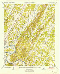 Calhoun Tennessee Historical topographic map, 1:24000 scale, 7.5 X 7.5 Minute, Year 1943
