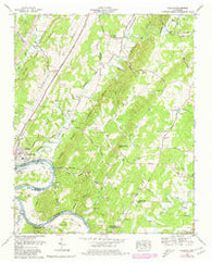 Calhoun Tennessee Historical topographic map, 1:24000 scale, 7.5 X 7.5 Minute, Year 1964