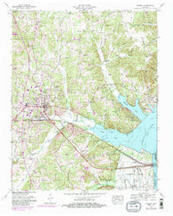 Camden Tennessee Historical topographic map, 1:24000 scale, 7.5 X 7.5 Minute, Year 1950