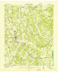 Camden Tennessee Historical topographic map, 1:24000 scale, 7.5 X 7.5 Minute, Year 1936