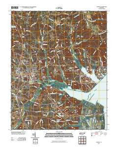 Camden Tennessee Historical topographic map, 1:24000 scale, 7.5 X 7.5 Minute, Year 2010