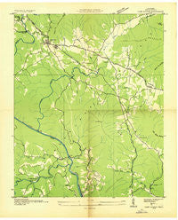Camp Austin Tennessee Historical topographic map, 1:24000 scale, 7.5 X 7.5 Minute, Year 1935
